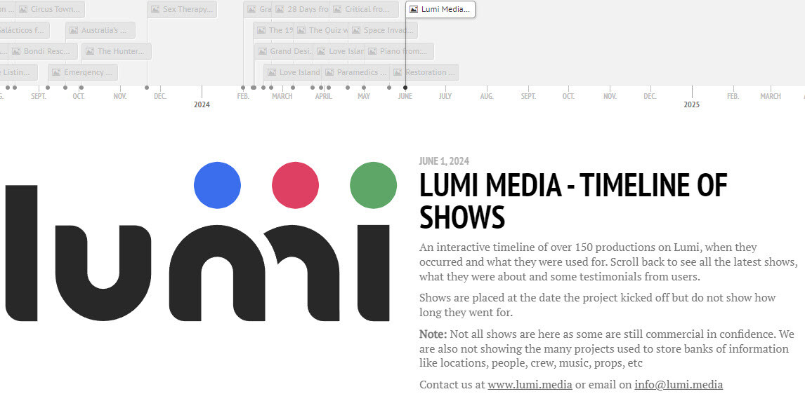 Lumi-timeline